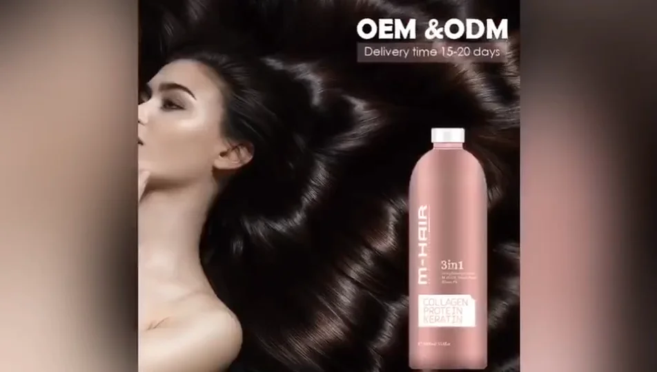 Oem &odm 3 In 1 Anti Frizz Olive Oil Hair Rebonding Organic Hair