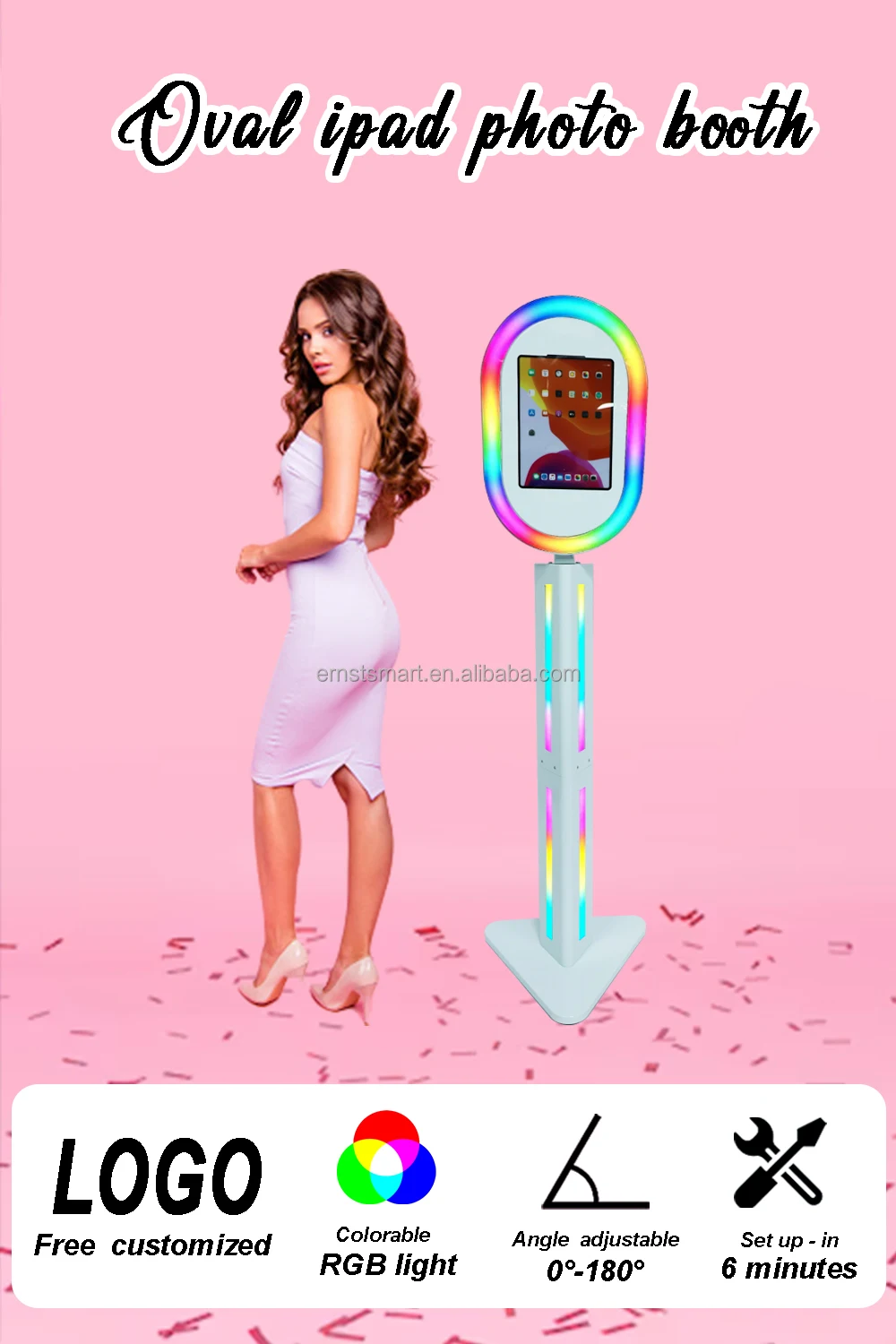 2023 Ipad Salsa Booth 10.2 11 12.9 Inch Universal Portable Lcd Screen