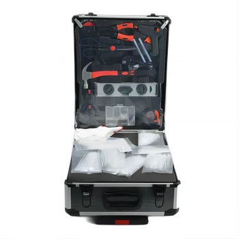 Carbon steel portable 810 piece pull rod aluminum box manual hardware household kit repair tool set