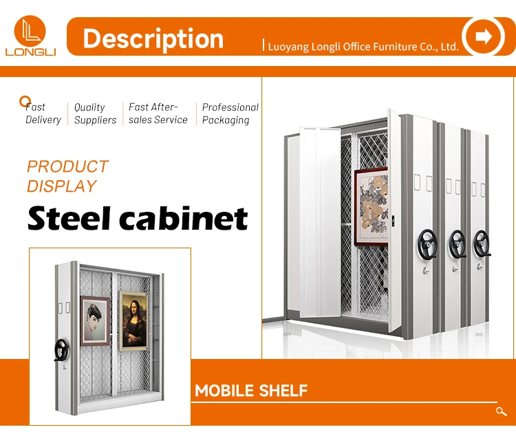 Commercial Steel Sliding File Storage Save Space Compactor