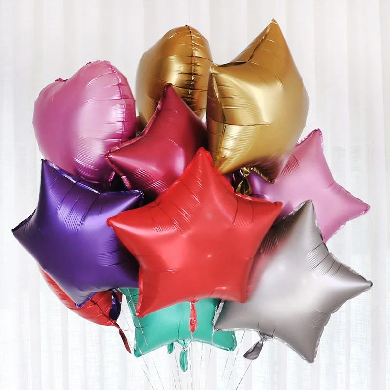 Wholesale Direct Factory Colorful Frosted Star Shape Foil Balloon For Baby Shower Wedding Birthday Party Anniversary Decoration Buy Foil Balloons Star Shape Balloon Foil Balloon Helium Product On Alibaba Com