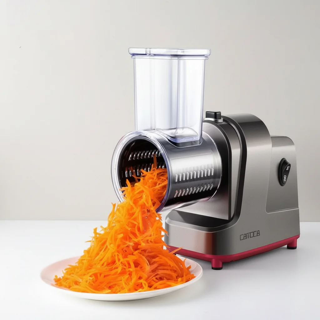 TEBAK Electric Vegetable Cutter Meat Cutting Machine Electric Cheese Grater Salad Maker With 5 Different Shapes