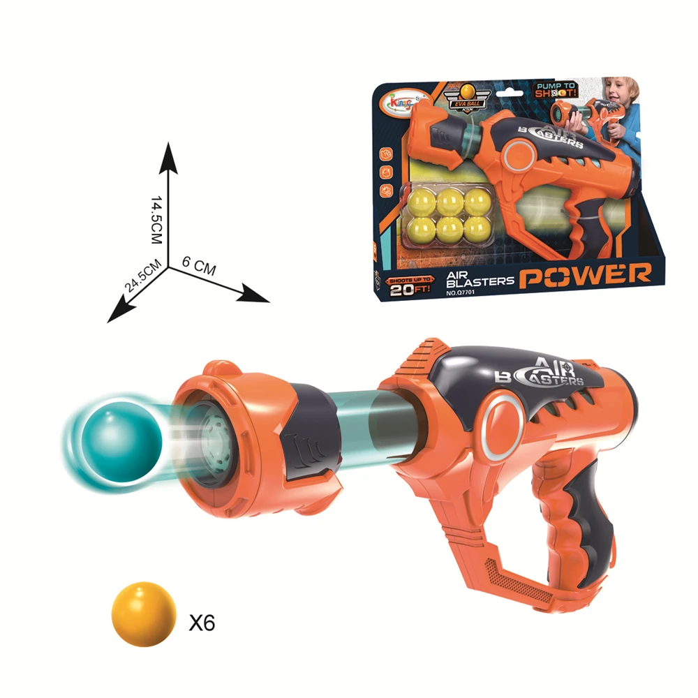 Air Power Blaster Toy Gun With 12pcs Air Balls Blaster Pressure Gun For