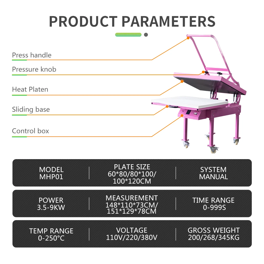 Large Format Sublimation Heat Press MHP01