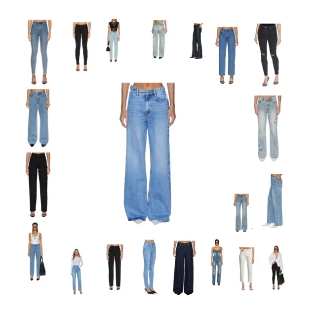 1609 woman's Denim woman's skinny jeans set american jeans pants and trousers mens baggy plus size tall clothing rhinestone