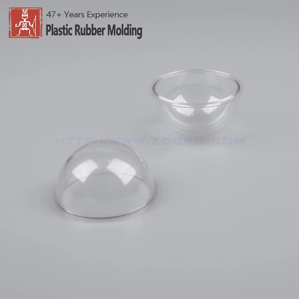 Factory Customized Molding Hollow Hemisphere, Transparent Clear Plastic Half Sphere