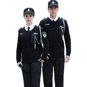 Wholesale Breathable Security Uniform Autumn Guard Work Overall Logo Security Guards Uniform in India Security Uniform Sweaters