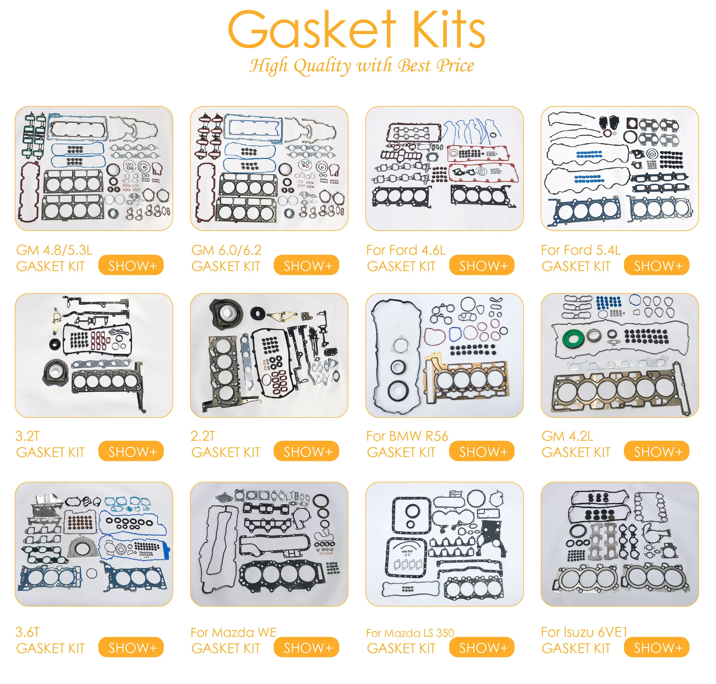 Engine Overhaul Kits Hs26423pt Full Set Gasket For 5.7lengine Jeep