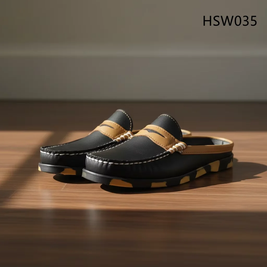 HY,UK Market Popular Multi Colors Rubber Outsole Wipe Clean Boat Shoes Holiday Trip Mask Style Handmade Casual Deck Shoes HSW035