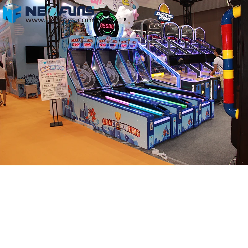 3 Players Coin Operated Game Machine Crazy Bowling Alley Roller Indoor Sport Arcade Games Machine