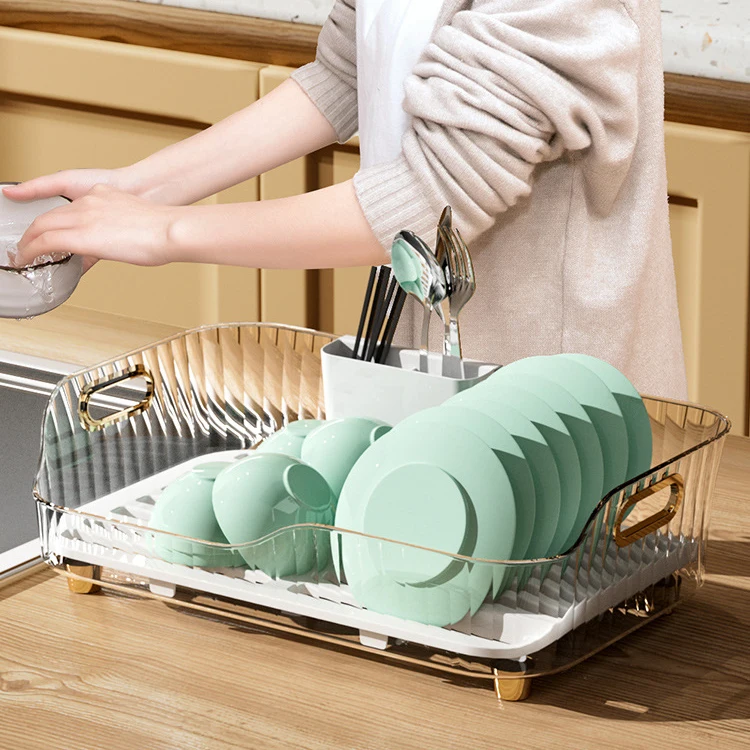DS2118 Sink Dish Drainer Efficient Kitchen Counter Rack