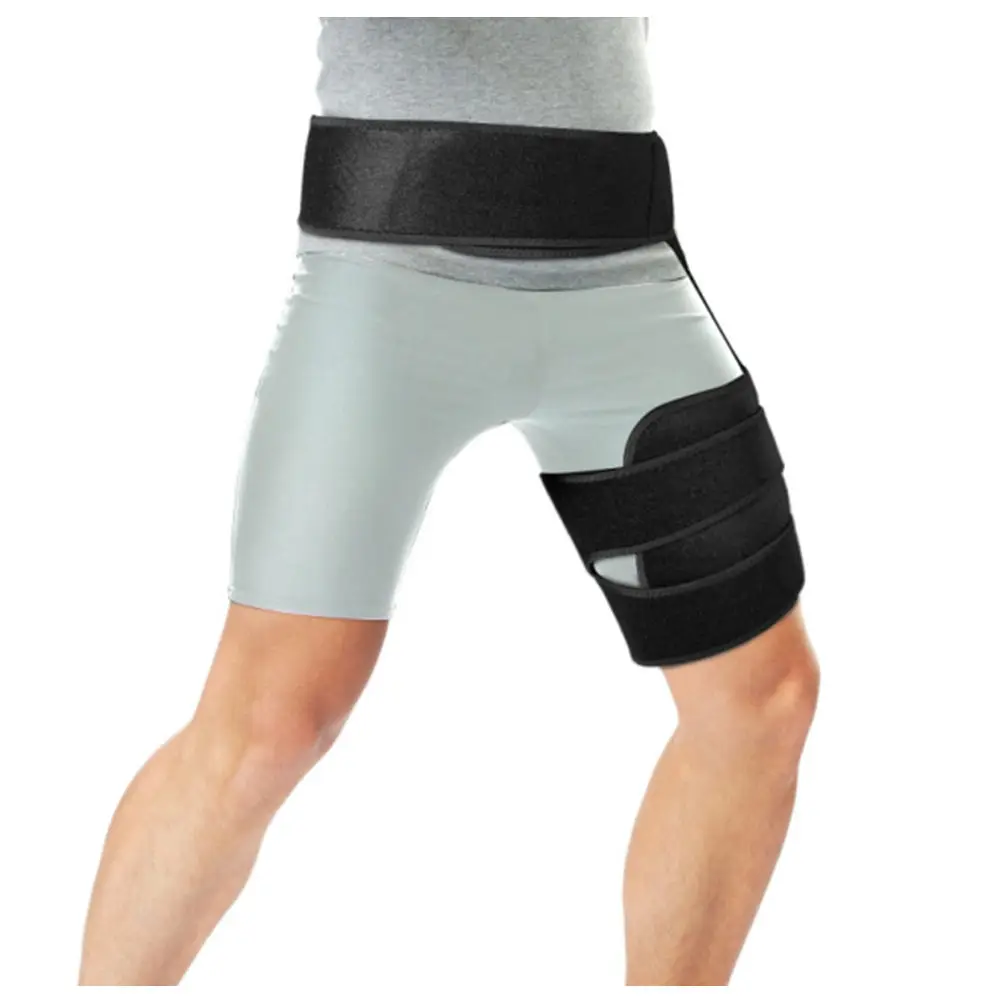 Compression Brace for Hip Sciatica Nerve Pain Relief Thigh Hamstring, Quadriceps, Hip Strap Sciatica Brace SI Belt for Men Women