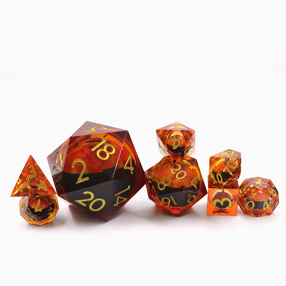 Yushun D20 Jumbo de 50mm de Resina Polièdrica Vores Afilades Disseny d'Ocell de Drac Mòbil
