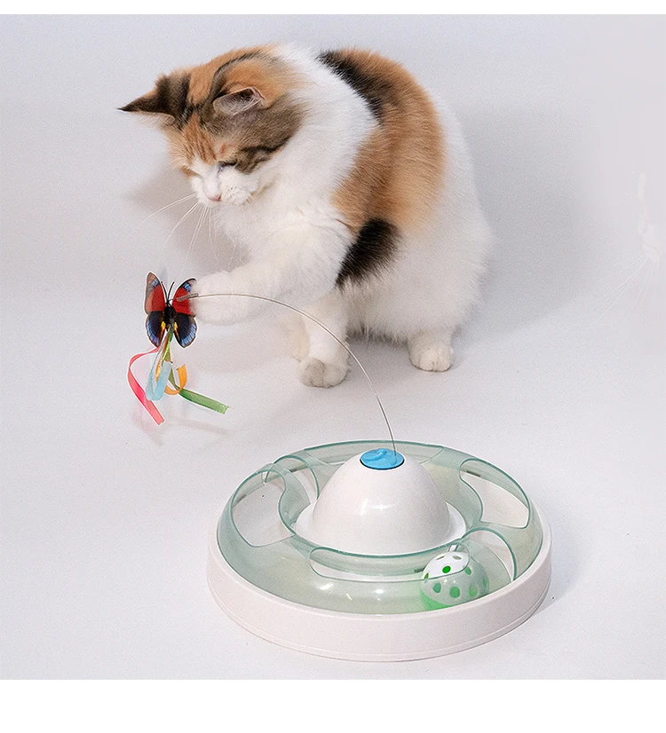 Wholesale Automatic Cat Toys Interactive Electric Rotating Butterfly