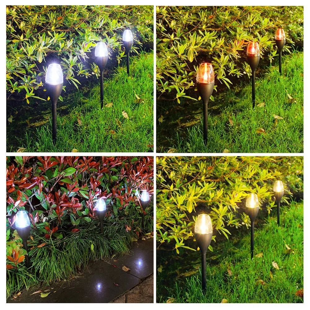 Solar Garden Flames Candle Lights Outdoor Landscape LED Torch Stake Lamp for Decoration Patio Pathway details