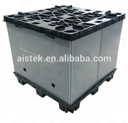 Customized Plastic Pallet Box with PP Corrugated Separator