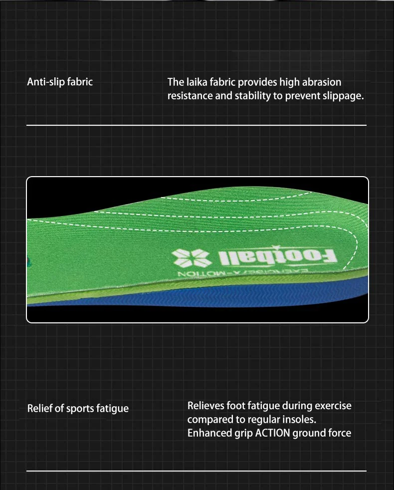 Custom Football Shoe Insoles Shock Absorbing Wholesale