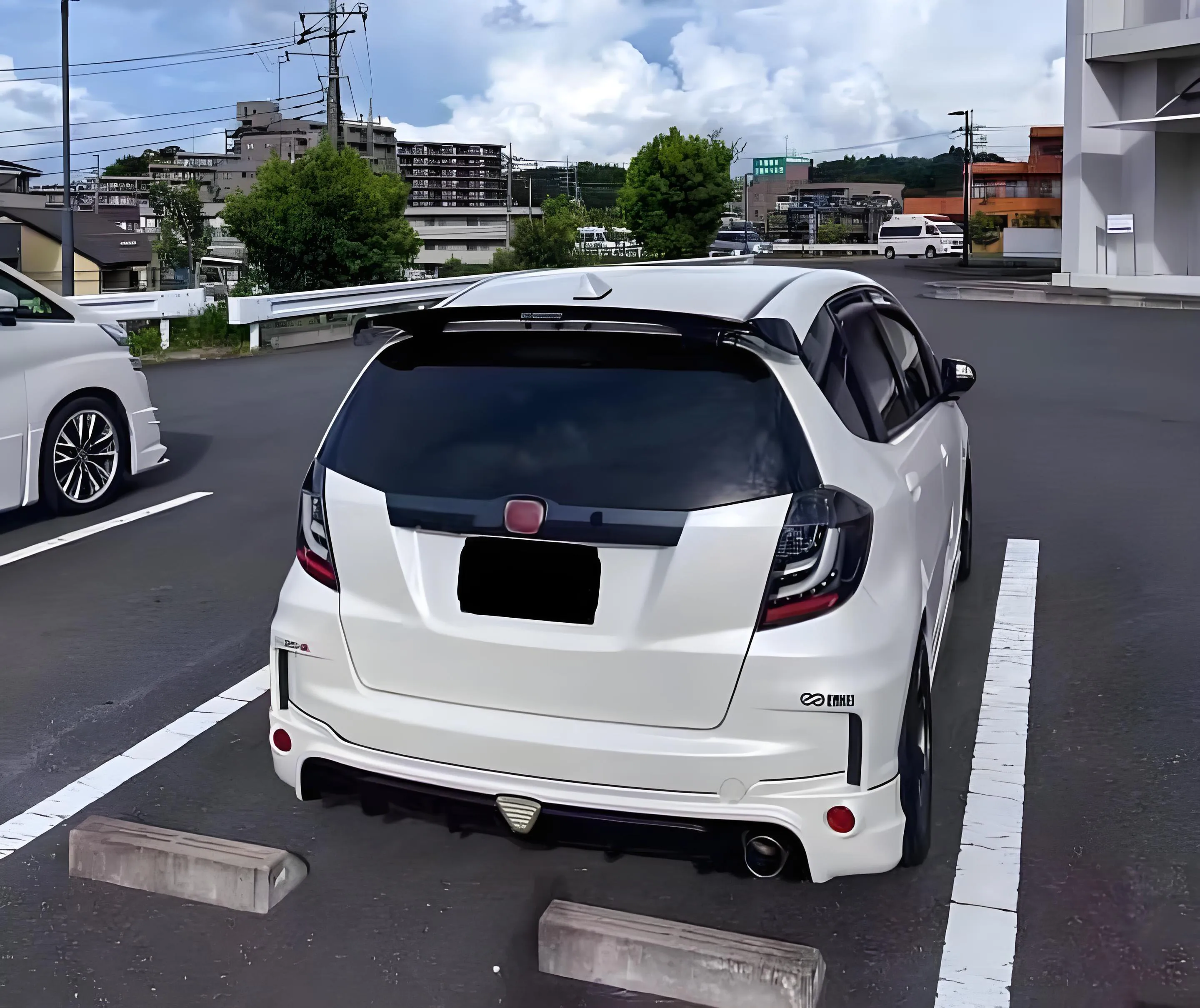 Auto Body Systems Pp Wide Body Kit Front Lip Rear  Lip Side Skirt for Honda Fit 2008-2010