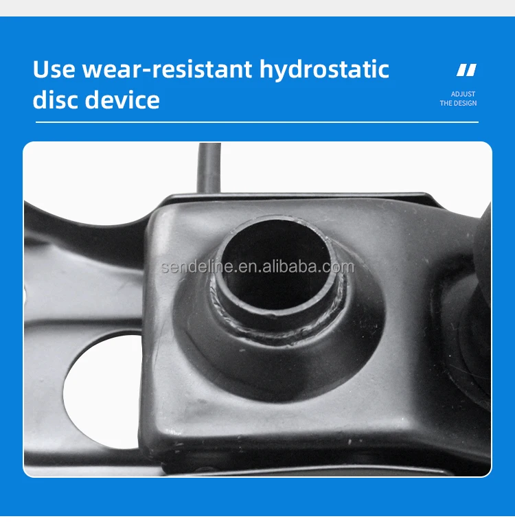 Steel Office Chair Mechanism with 245X175mm Specification and 150X215mm Installation Spray Black Surface