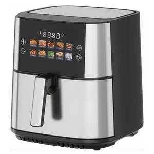 Factory Wholesale White 9L New Design Digital air Fryer Model with Top Bottom Super Visible windows