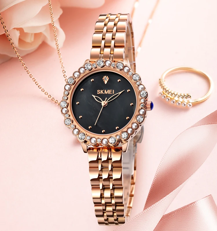 Designer Watch Skmei 1799 Stainless Steel Women Watch Water Resistant  Beautiful Hand Watch for Girls