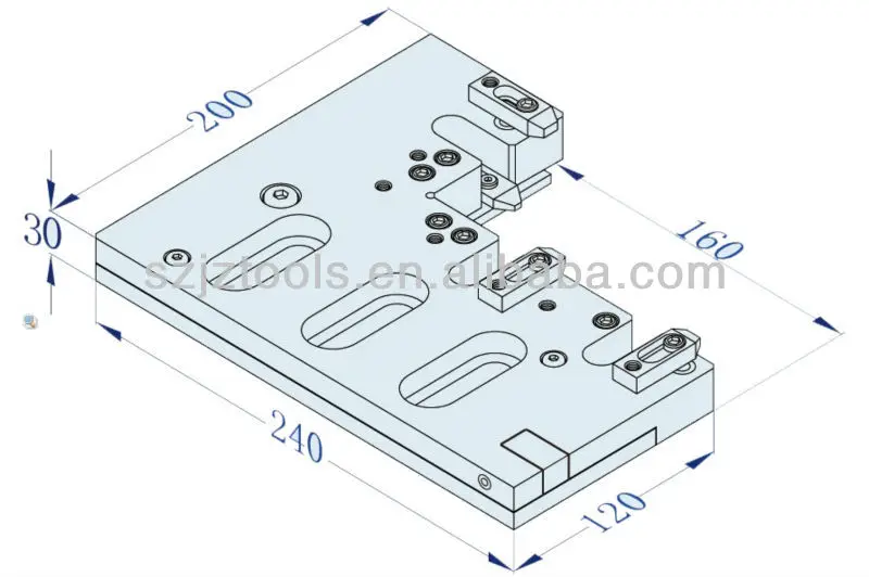 A-ONE 3 Axis WIRE EDM STAINLESS STEEL BENCH VISE 3A-210016