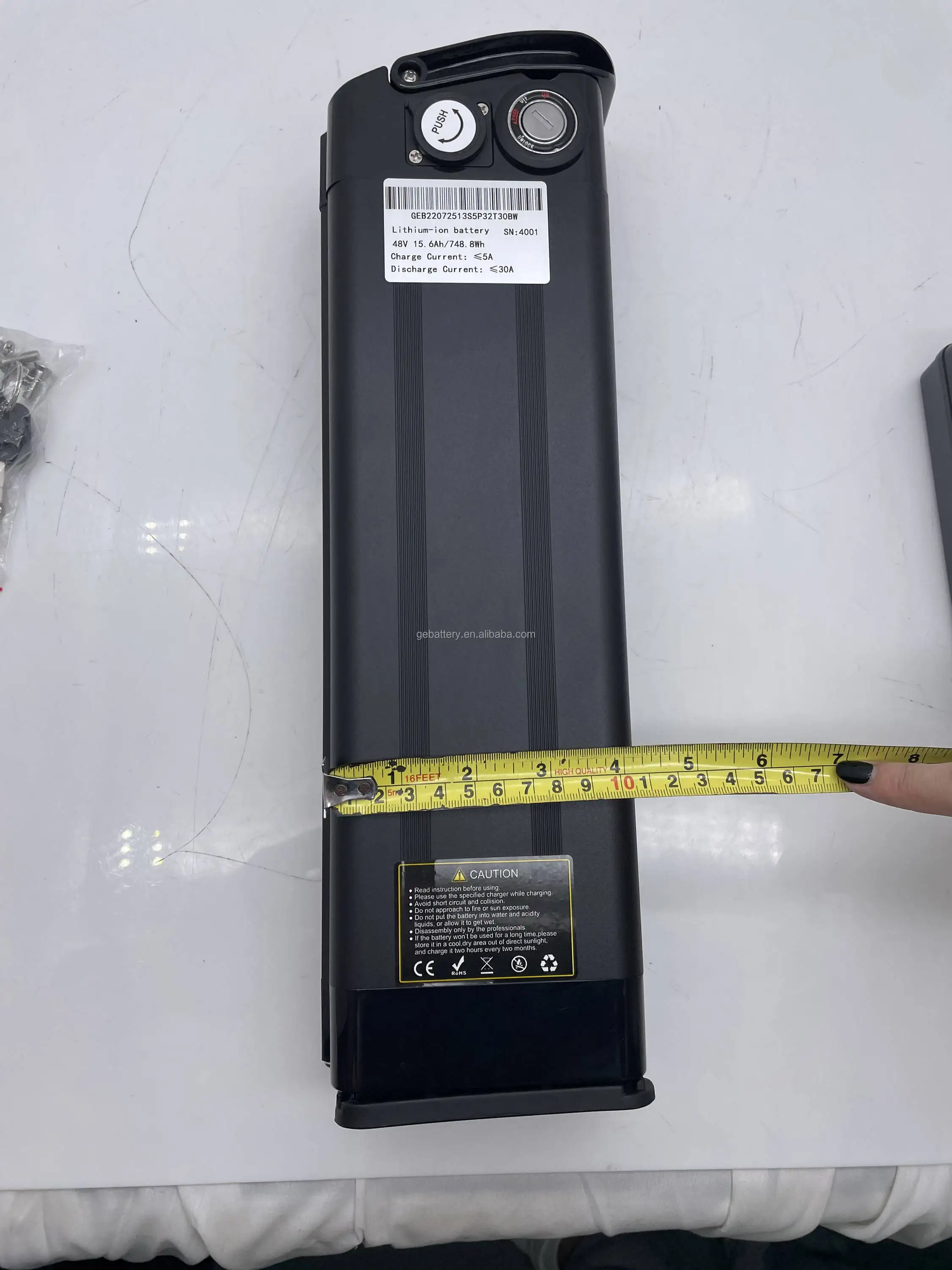 Deep Cycle Electric Bike Battery 18650 13s5p 48v15ah 16ah Lithium