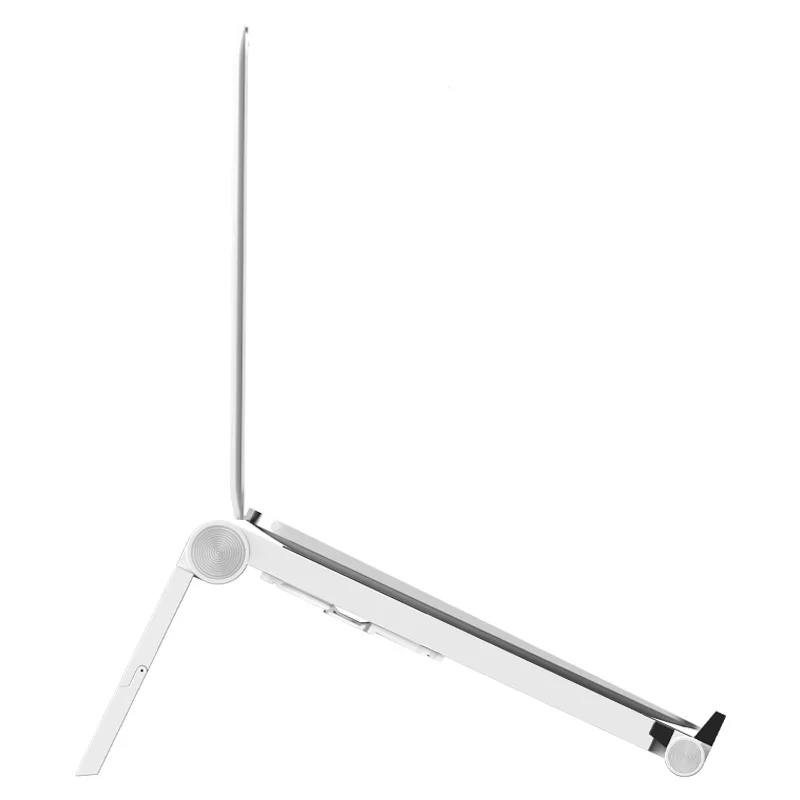 X Shape Plastic Laptop Stand 4 Height Adjustments Folding Tablet Desk Foldable Portable Notebook Stand