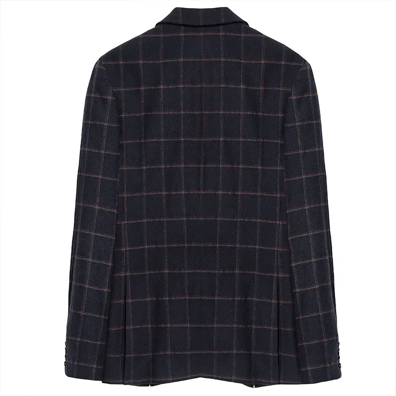 Блейзер Мужской стрейчевый синяя темно-синяя куртка в клетку официальный костюм оптовая продажа