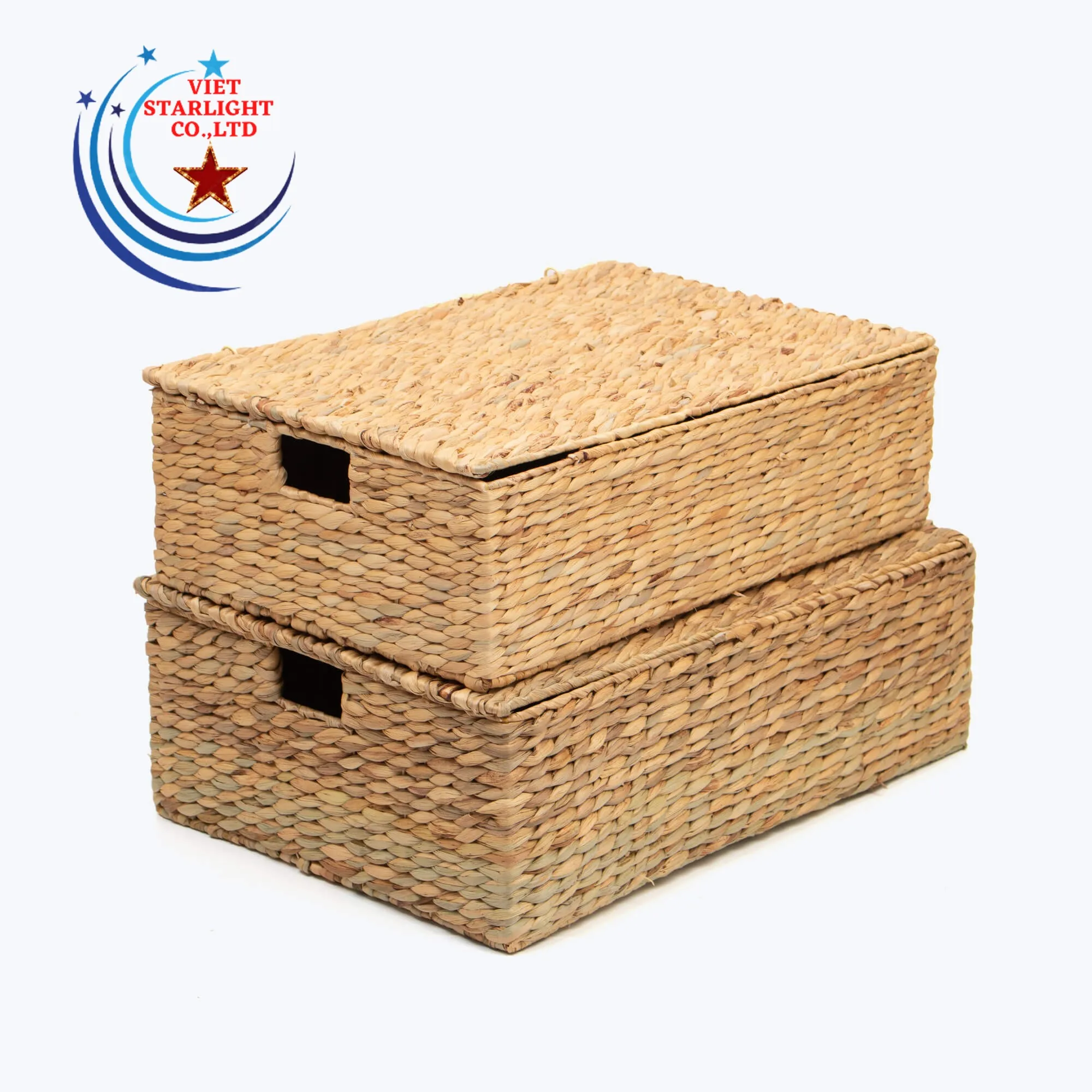 Water Hyacinth Basket With Lid Wholesale Best Seller Made In Vietnam