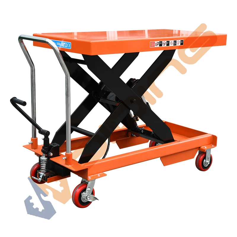 Hydraulic lifting platform hand lift tables movable manual scissors platform plataforma elevadora manual