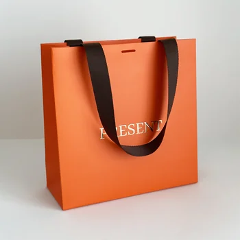 Custom Luxury Handle Shopping Paper Bag Packaging  Tote gift paper bag