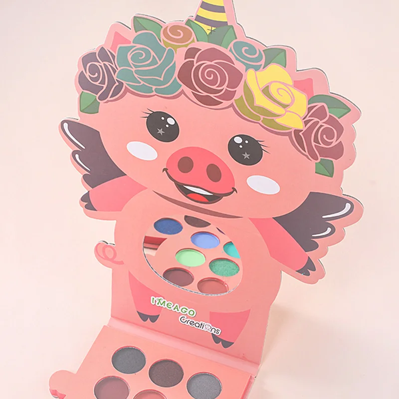 
 35 цветов, картонная палитра теней для век с мультипликационным принтом, новая палитра теней для век с индивидуальным лейблом, летняя палитра цветов  