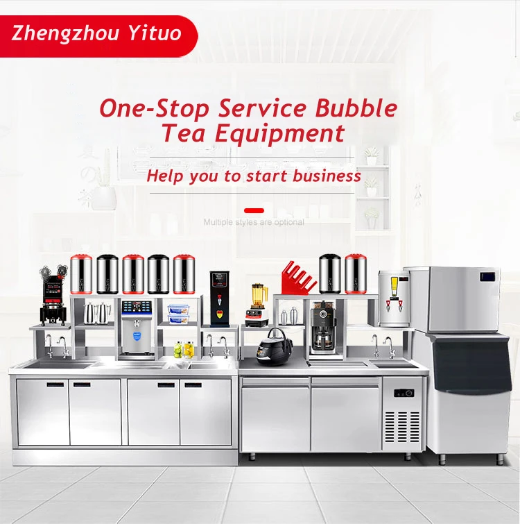 Commercial Automatic Bubble Tea Counter Popping Boba Set Milk Tea