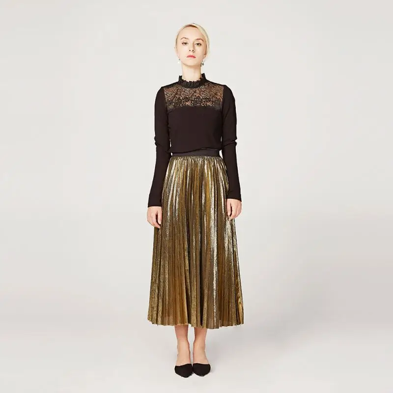 jupe longue polyester