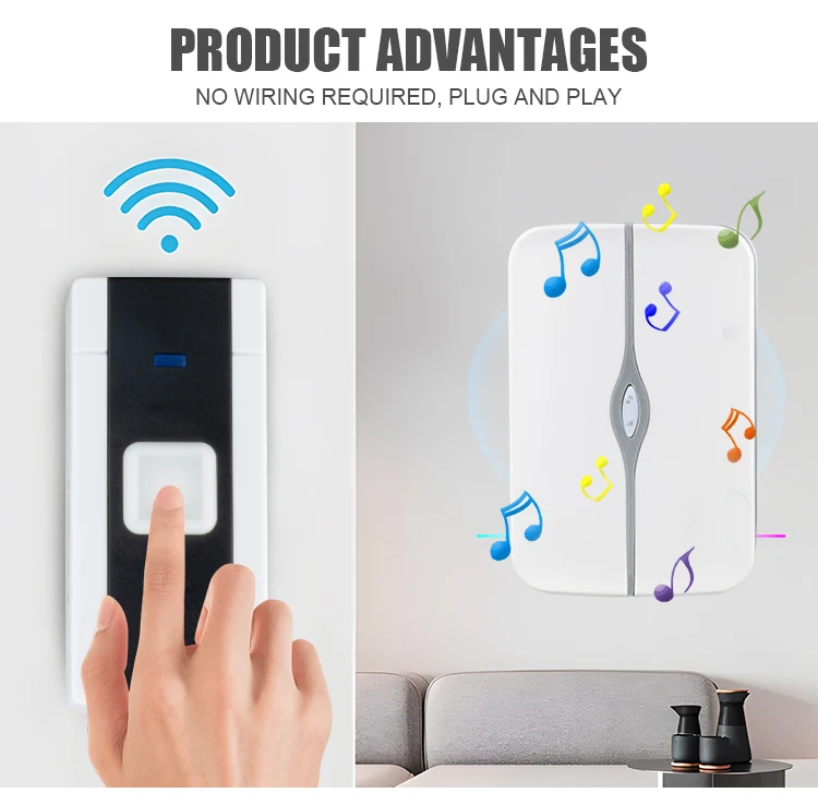 Outdoor 12v Ringtone Timbres Electrics Door Bell Chime Home Doorbell