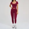 2539 mangas cortas + 2030-1 pantalones largos-rojo cereza