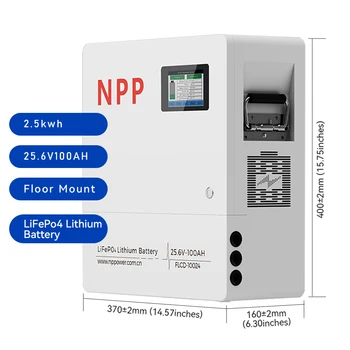 Solar Lithium Ion Lifepo4 Batteries 25.6v 51.2v 100ah 10kw Wall Mount Home Energy Storage Lifepo4 Battery Packs