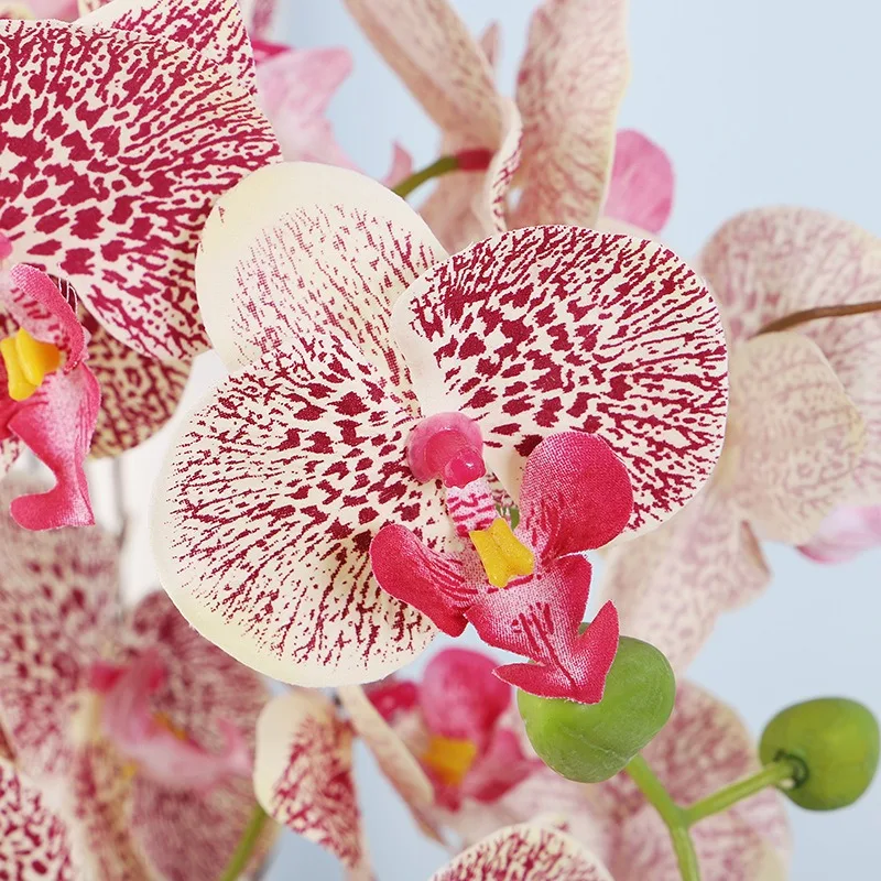 Handmade Realistic Silk Orchids in Pot for Home Decoration Christmas & Back to School Table Centerpiece