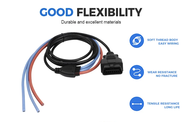 product custom j1962 obd obd2 12 24v male female splitter obdii y diagnostic cable for code reader-5