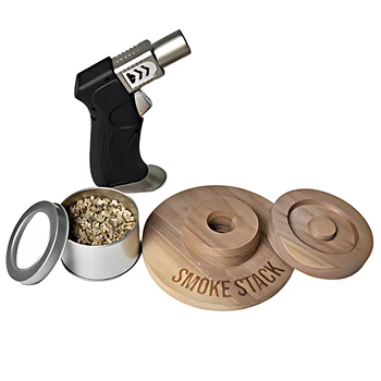 Drink Smoker Infuser Kit with Cleaning Brush, Filter,  Wood Chips, Old Fashion Cocktail Smoker Kit
