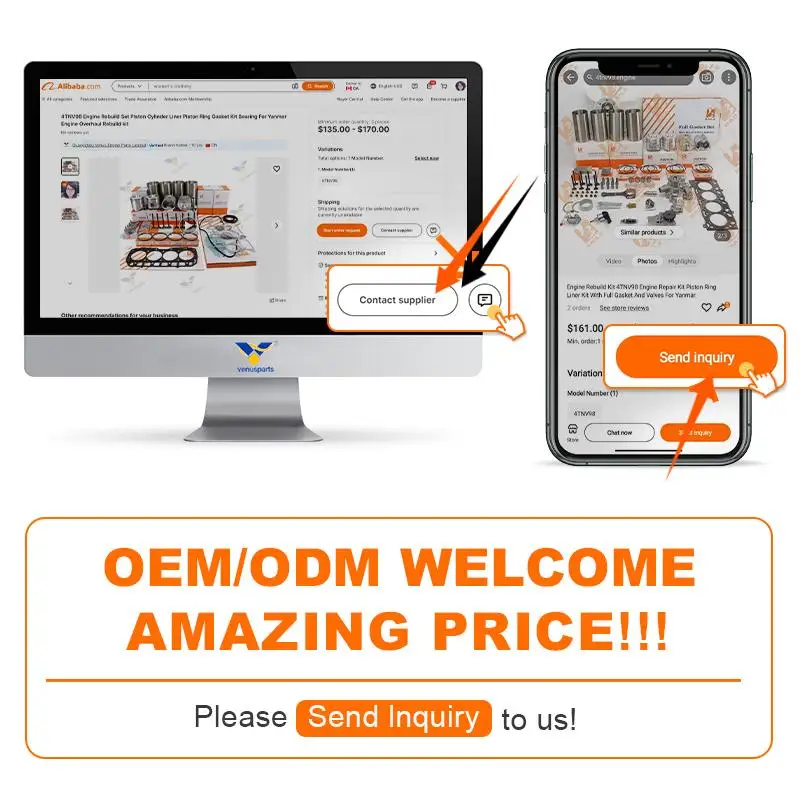 ODM Custom Engine Rebuild Kit 4JJ1 4JH1 4HL1 4HF1 4JA1 4JB1 4JG1 4JG2 4HG1 6BD1 6HH1 Diesel Engine Liner Kit for ISUZU Parts