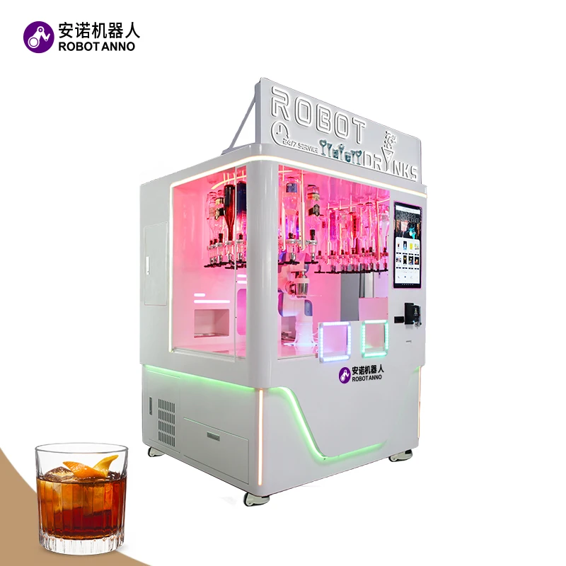 Cocktail Maker Automatic Cocktail Dispenser Machine 6 Axis Robot Arm Bartender