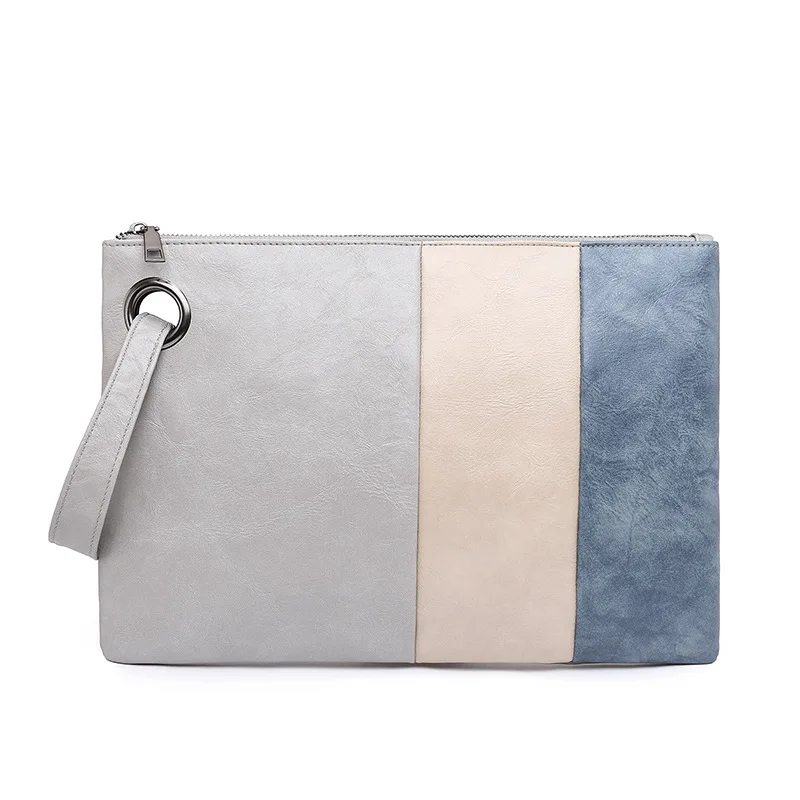 Monogram Blank Loop Handle Oversized Wristlet Clutch