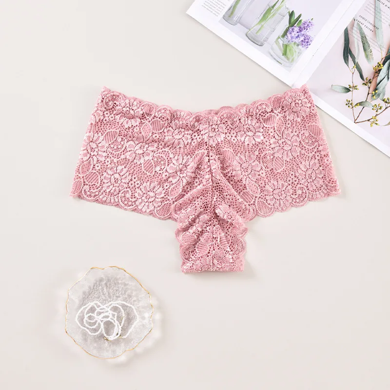 CINVIK Factory Custom Wholesale Plus Size Hot Sale Ladies 280 Pounds Sexy Underwear Lace Mid Waist European Size Women Panties