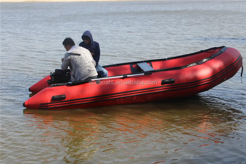 Factory Direct CE Inflatable Boat Fishing Dinghy Hypalon or Pvc Material  Removable Aluminum Floor for Sale