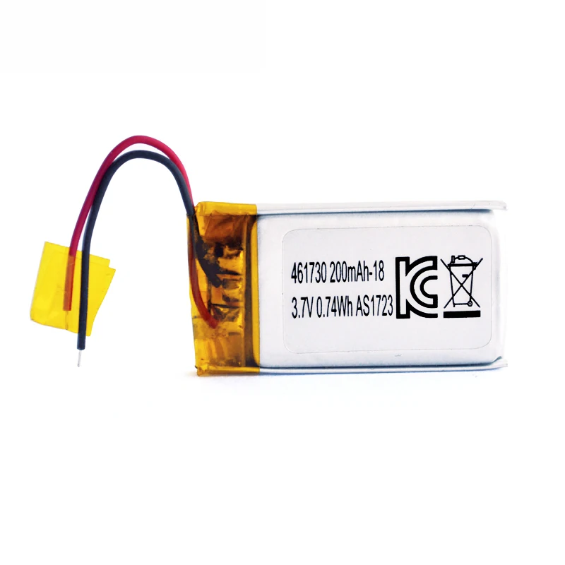 Rechargeable 461730 3.7V 200mAh Lithium Polymer Lipo Battery for wireless Headset