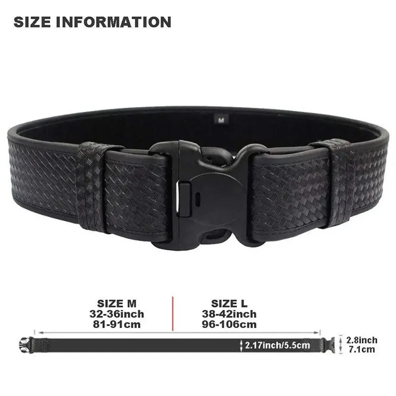 Premium Sport Enthusiasts Duty Belt Kit Multifunctional Belt Rig Kit Tactical Training Detachable Duty Belt Kit Includes Pouches
