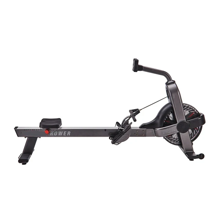 Rowing Machine Fan Resistance Air Rower With Monitor For Commercial