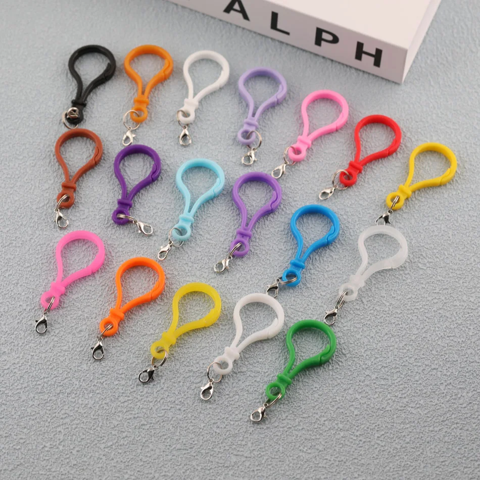 Colorful Plastic Lamp Shape Buckle Snap Hook Lobster Claw Clasp